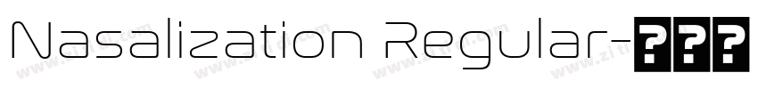 Nasalization Regular字体转换